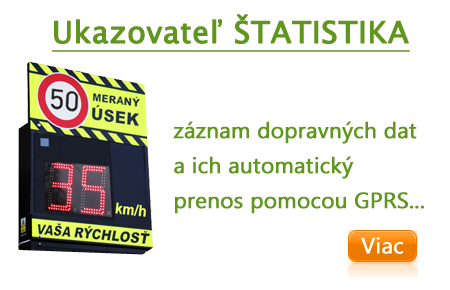Merač rýchlosti Štatistika - záznam dopravných dat a ich automatický prenos pomocou GPRS 